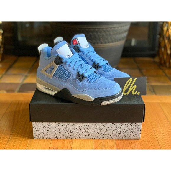 Size 5y Air Jordan Retro 4 "University Blue" - Picture 4 of 5